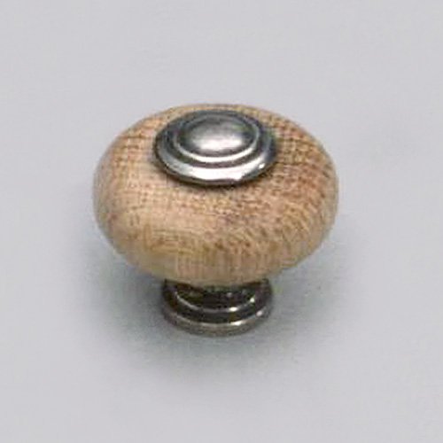 Hartmann Holztechnik Hotec Möbelknopf Holz 1-232, D 35 mm Eiche/Messing brüniert Cover