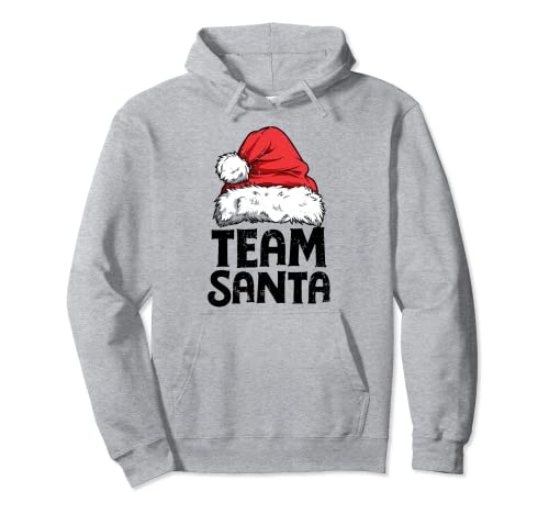 Team Santa Christmas Squad Family Matching Pajamas Boys Men Sudadera con Capucha