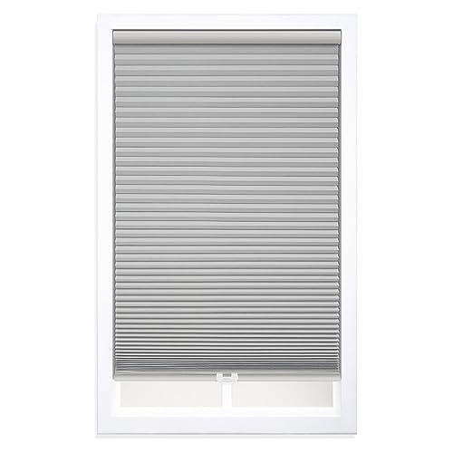 DEZ FURNISHINGS Cordless 1.5" Blackout Cellular Shade, 31.5"W x 48"H, Sterling Gray by DEZ FURNISHINGS - Used condition - US$32.78