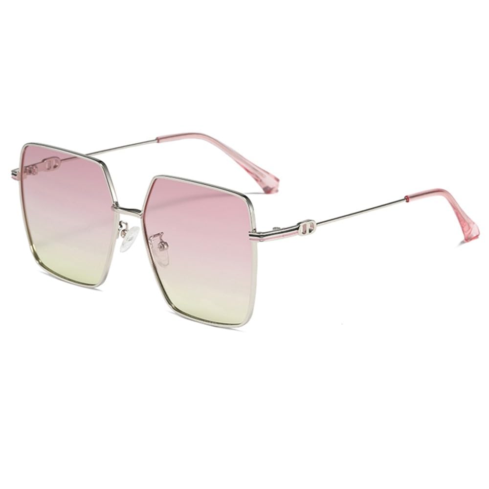 Occhiali da sole polarizzati da donna Lenti sfumate Occhiali da sole da uomo Occhiali da vista poligonali in metallo Telaio da spiaggia Guida da viaggio Occhiali da sole