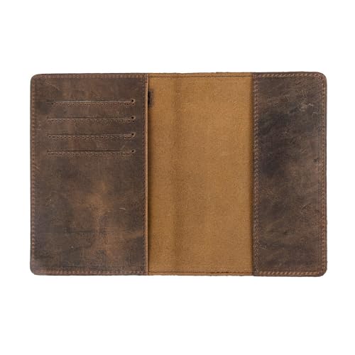 RFID Blocking Crazy Horse Passport Holder