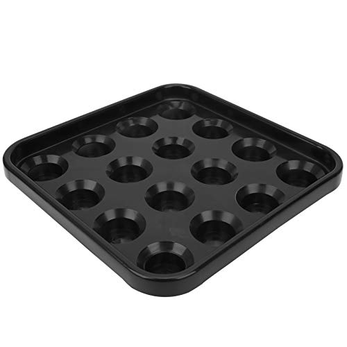 Masyrt 16 Löcher Pool Snooker Billard Ball Lagerung Halter Tablett Billard Zubehör Billard Ball Tray (Schwarz) Masyrt 16 Löcher Pool Snooker Billard Ball Lagerung Halter Tablett Billard Zubehör Billard Ball Tray (Schwarz)