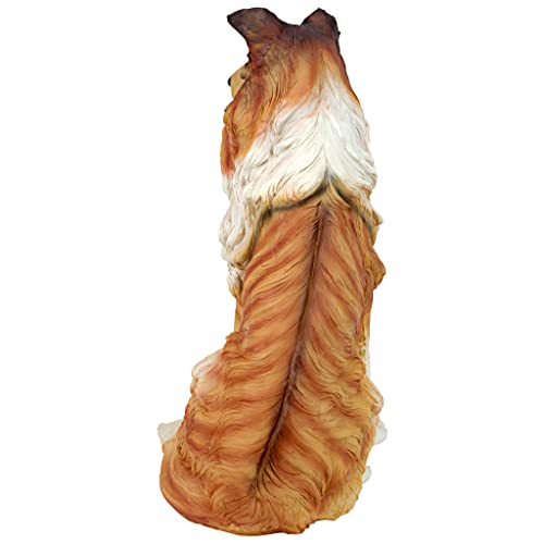 Design Toscano Ql6925 Long-Haired Collie Dog Statue,Full Color #TOP4