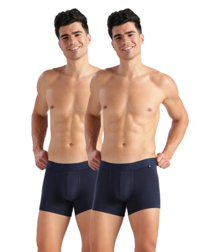 Image of Jockey US60 Men Super Combed Cotton Elastane Stretch Solid Trunk with Ultrasoft Waistband (Pack of 2)