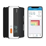 Wellue Armfit Plus Blood Pressure Monitor + EKG, Upper Arm Cuff BP Machine, EKG Monitor, Normal Heart Rhythm in 30 Seconds, Built-in Bluetooth with Free App for iOS & Android