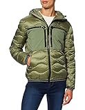effetto shining Blauer Giubbini Corti Imbottito Piuma Giacchetto, 647 Verde Alpino, S Uomo