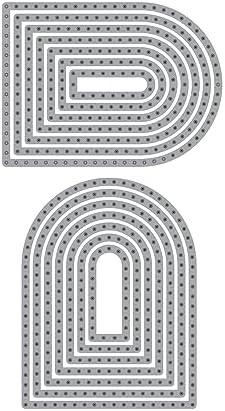 Ellen Hutson, Essentials by Ellen, Essential Arches for Stitching Die Set, Nested Shapes, Stitching, Sewing, Papercrafts, Card Making, Scrapbooking, Die Cutting, DIY image 2