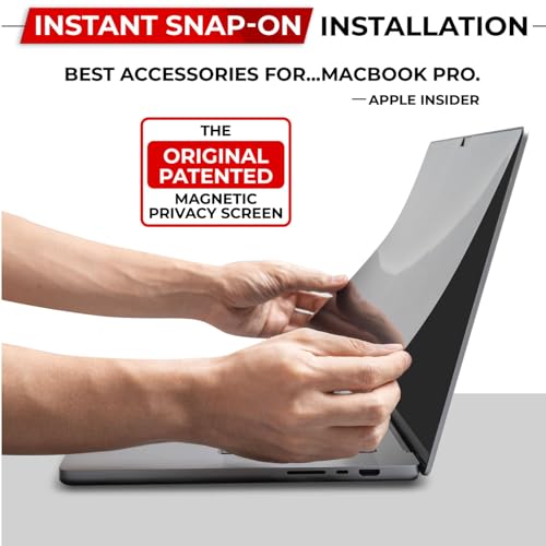 SightPro Magnetic Privacy Screen for MacBook Pro 14 Inch (2021-2025, M1-M5, Pro, Max) Patented Removable Laptop Privacy Filter Shield and Protector