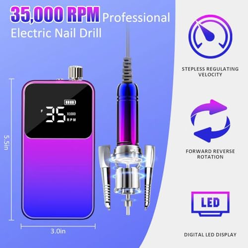 Professional Nail Drill Machine Rechargeable
