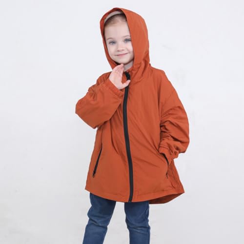 Image of Feidoog Toddler Boys Girls Jacket Windbreaker Hooded Zip Up Outerwear Coat