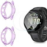 Kimiyaki 2+2 Pack Hard PC Case for Garmin Forerunner 165/165 Music