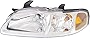 Evan Fischer Driver Side Headlight Compatible with 2000-2001 Nissan Sentra - NI2502129
