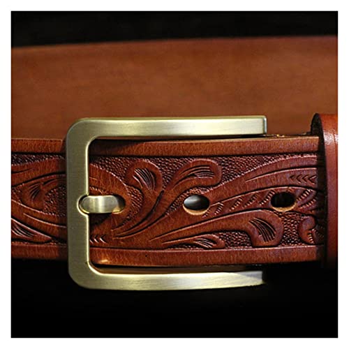 Copper Buckle Belts For Men Cowskin Genuine Leather Belt For Men4