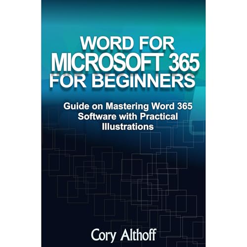 WORD FOR MICROSOFT 365 FOR BEGINNERS Audiolibro Por Cory Althoff arte de portada
