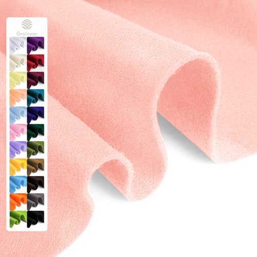 Image of Peach Soft Felt Sheet, 18 inch x 36 inch, 1.6mm Thick Acrylic Felt Fabric | Premium Craft Felt for Sewing, DIY Projects, Embroidery, Decorations, Art, and School Projects