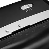 Amazon Basics 5-6 Sheet Cross Cut Paper and Credit Card Shredder & Expanding File, A4 Size - Black - Image 4