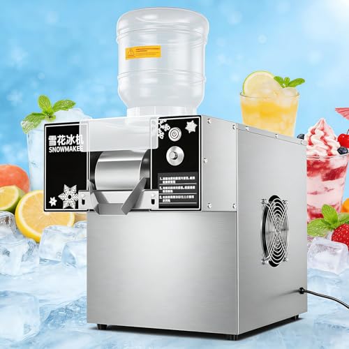 Bingsu Machine 360W/750W | Ice Shaver with Dual Hoppers | 60kg/120kg Daily Output | Durable Stainless Steel Body | Perfect for Shaved Ice Desserts