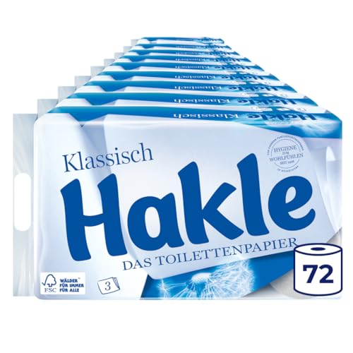 Papier toilette classique Hakle rouleaux pour soin et hygiène douce