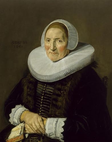 Tableaux peinture sur toile d'un portrait de femme par Frans Hals 60x90cm