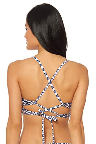 Jessica Simpson Women's Standard Mix & Match Venice Beach Swimsuit Separates (Top & Bottom), Cropped Cami Bikini Top, L #TOP1