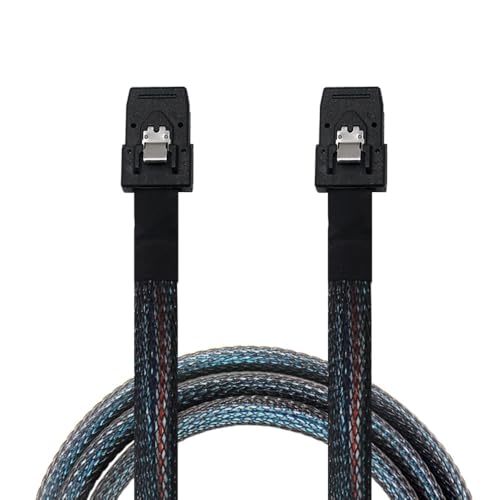 KAGAUOAS Mini SAS Cable, 36 Pin SFF8087 to SFF8087 36Pin, for Server, Raid Controller, SAS/SATA HBA, Data Storage System (SFF8087-50cm)