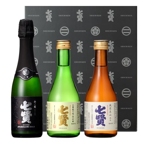 七賢 日本酒 飲み比べ小容量セット3本(360ml、300ml×2) 日本酒 スパークリング 純米吟醸 純米酒 にほんしゅ しちけん