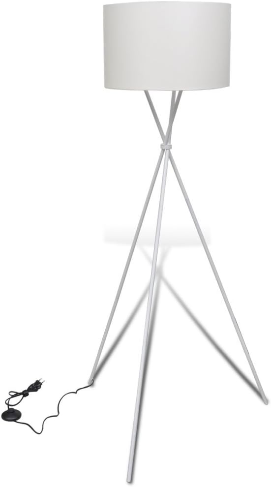 Festnight Festnight staande lamp staande lamp lamp staande lamp met lampenkap voor woonkamer slaapkamer - zwart