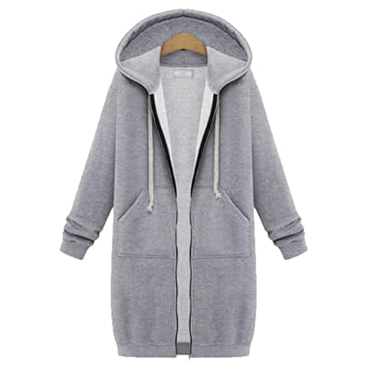 Kvinnor   Fickor fleece Full Zip   tröjan Faux Fur Jumpe    för vintern och utomhus grå 3XL