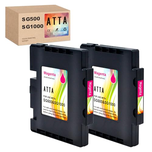 Cartouche d'encre sublimation SG500 SG1000 magenta ATTA pour éviter les impressions ternes