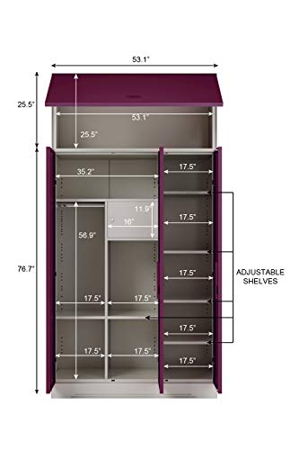 Image of Interio by Godrej Slimline 3-Door Steel Almirah
