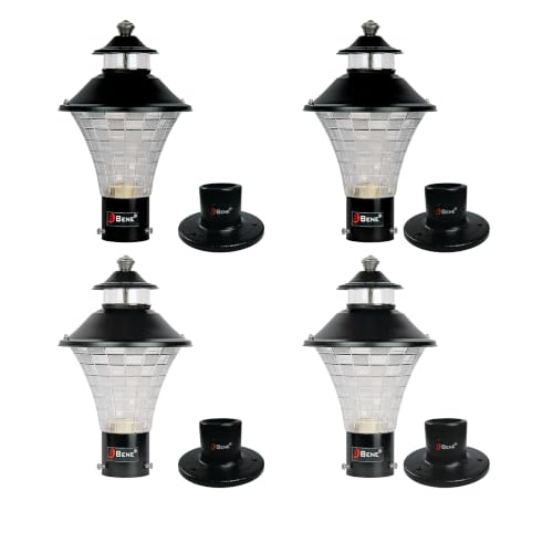 Image of BENE Geruit Outdoor Lamp with Base Stand (Black, 18 Cms, Pack of 4 Pcs)