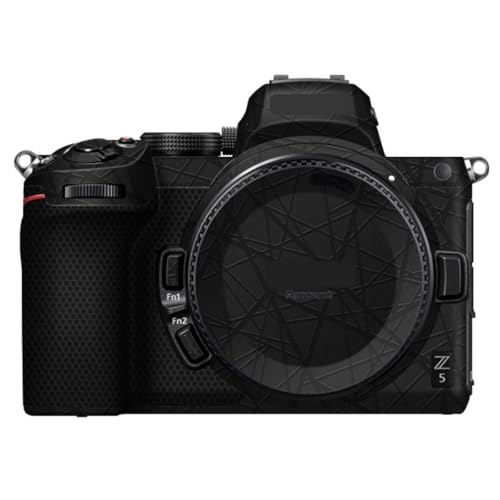 Autocollant Nikon Z5 vinyle croix ultra noir pour finition premium