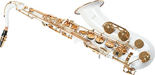 Karl Glaser Saxophone Ténor, blanc/or, avec étui
