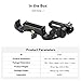 SmallRig Quick Release 15mm Rod Clamp for Follow Focus, Adjustable Dual Clamp Mount for Lens up to 114mm, Compatible with SmallRig F40 F60 Follow Focus - 4151
