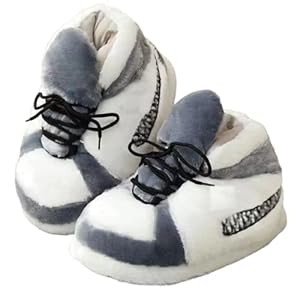 Sneaker Slippers For Men And Women Plush Comfortable Home Slippers Comfortable Warm Home Non-Slip Plush Recliner…
