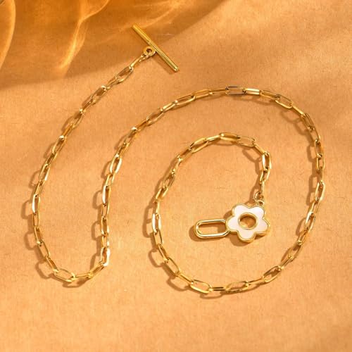 Collier chaîne trombone en argent avec pendentif cadenas et cœur TQHGM