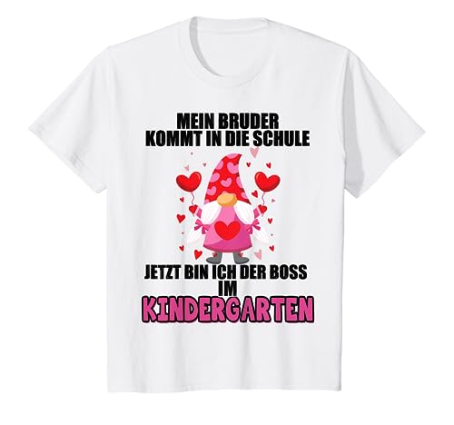 Niños Mi Hermano Llega A La Escuela Ahora Soy Yo Boss de Kindergarten Camiseta