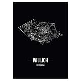 JUNIWORDS Stadtposter - Wähle Deine Stadt - Willich - 21 x 