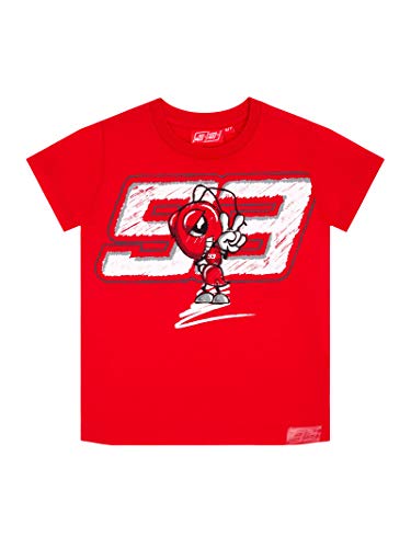 Marc Márquez - 93 Camiseta Infantil Hormiga - Rojo, Infantil, 6/7 Añ