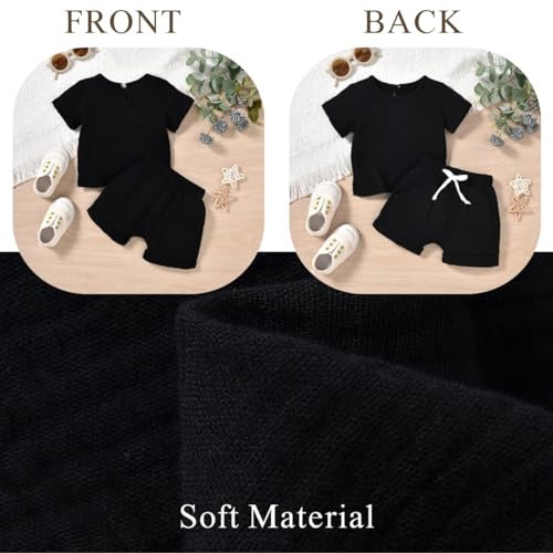 Gender Neutral Baby Linen Summer Outfit3