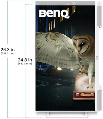 BenQ EW2790U 4K Ekran, 27 inç, 3840x1260, P3%98, Özel AI Kontrast Teknolojisi, Dahili 2.1 Hoparlör, Subwoofer, USB-C Bağlantı Noktası, 3 HDMI Bağlantı Noktası, Ergonomik Tasarım, Göz Bakımı - Görsel 4