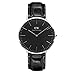 Produktbild Daniel Wellington Classic Reading, Schwarz/Silber Uhr, 40mm, Leder, für Herren