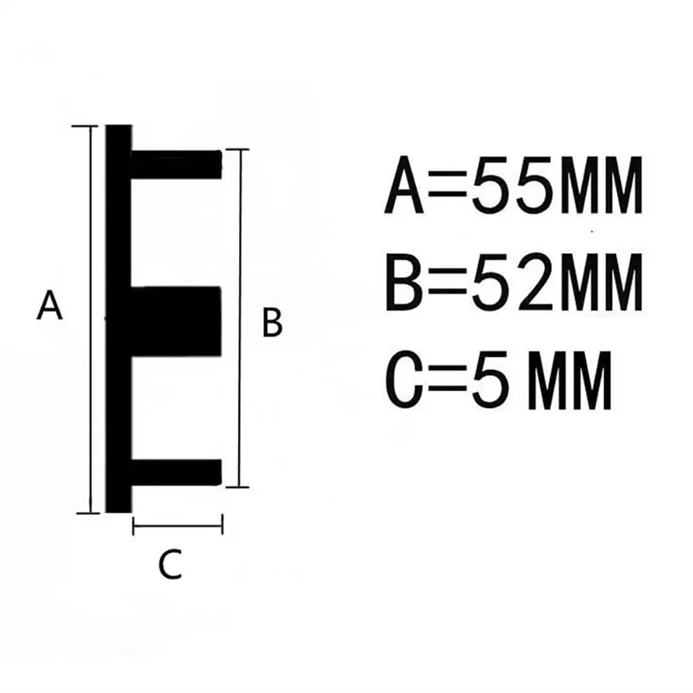 OBong 4 Pezzi Auto Coprimozzo Coprimozzi Centrale Compatibile con per OZ 55mm Ruota Accessori,E-55mm