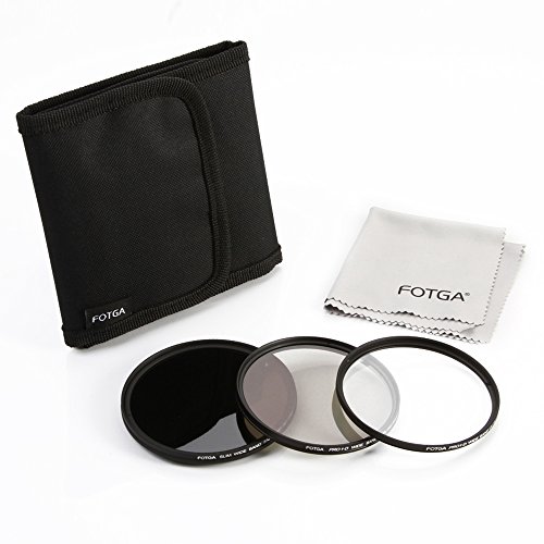 Kit filtre ND variable ND2 ND400 77mm Fotga avec CPL et UV pour boîtier DSLR