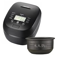 TIGER 土鍋ご泡火炊き圧力IH炊飯器 5.5合JPH-J100マットブラック 土鍋
