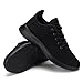 VAMJAM Men's Running Shoes Ultra Lightweight Breathable Walking Shoes Fashion Sneakers Mesh Workout Casual Sports Shoes 020 Allblack Size 10