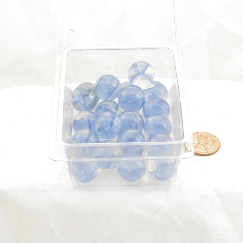 Wondertrail Blue Cats Eye 16mm Glass Marbles Pack of 20 WONGM114