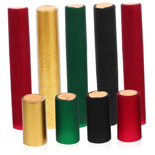 FUNOMOCYA Elegant Red Wine Bottle Cap 200pcs Shrink Wrap Sealing Film for Wine Storage