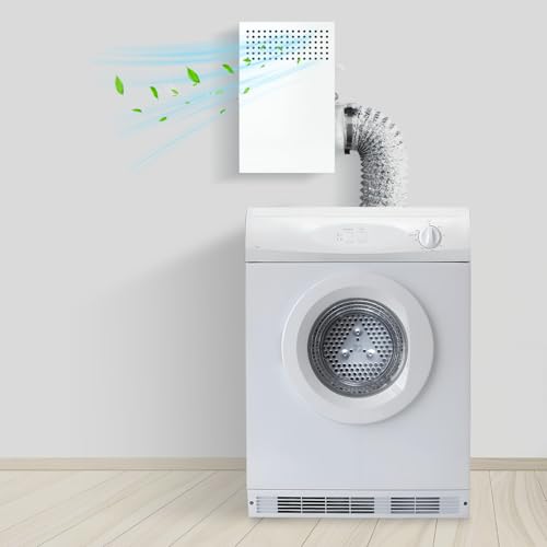 Consejos para Comprar secadora para ropa electrica disponible en línea. 49 DITKOK - Kit de ventilación de secadora de interior de acero galvanizado actualizado, diseño en forma de L, trampa de pelusa para secadores eléctricos, minimiza la acumulación...