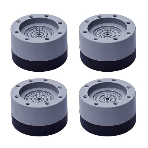 Homeor Smart Multi-Purpose Anti Vibration Pads for Washing Machine Feet with Tank Tread Grip for Washer & Dryer, Protects Laundry Room Floor Stackable Fridge Stand, Round, Pack of 4, Grey (B0CR1NMF5S) Amazon Price History, Amazon Price Tracker